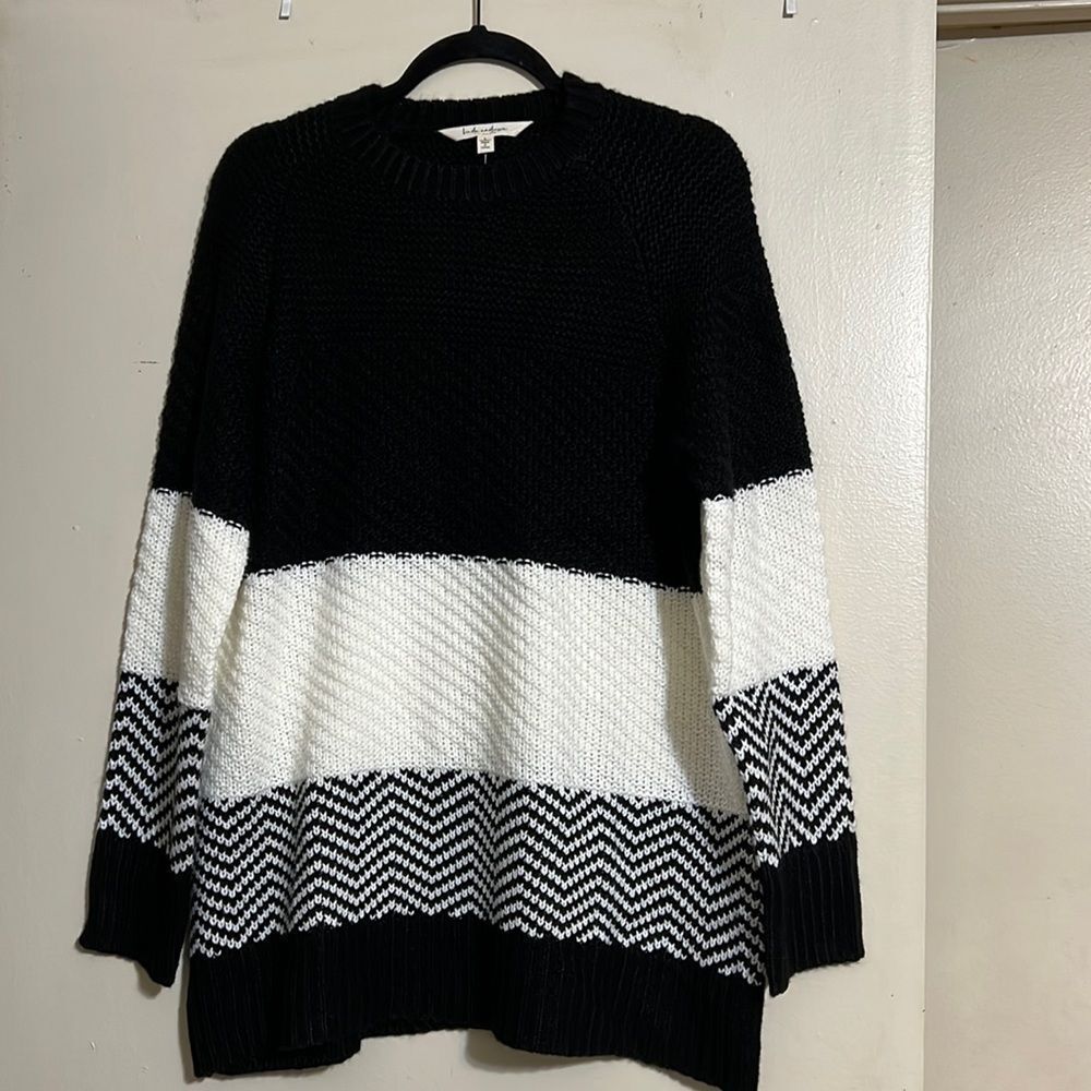 Linda Anderson colorblock sweater